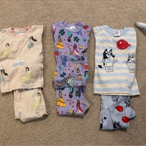 Lot of Hanna Andersson and Pottery Barn Kids Pajamas